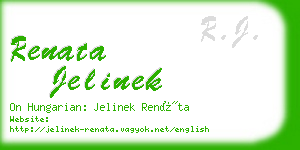 renata jelinek business card